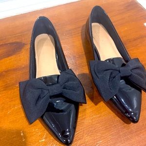 ASOS Black Bow Flats